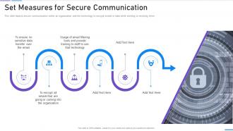 Network Security Set Measures For Secure Communication