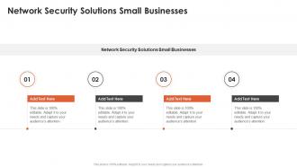 Network Security Solutions Small Businesses In Powerpoint And Google Slides Cpb