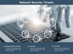 Network security threats ppt powerpoint presentation outline information cpb