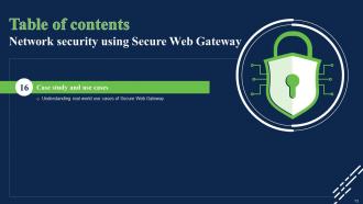 Network Security Using Secure Web Gateway Powerpoint Presentation Slides Designed Content Ready