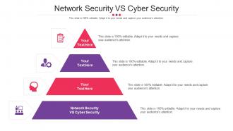 Network Security VS Cyber Security Ppt Powerpoint Presentation Slides Diagrams Cpb