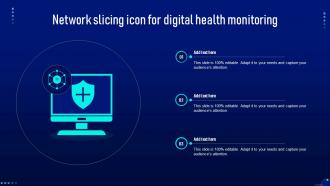 Network Slicing Icon For Digital Health Monitoring