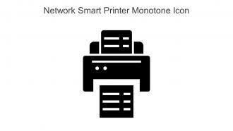 Network Smart Printer Monotone Icon In Powerpoint Pptx Png And Editable Eps Format