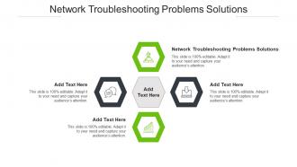 Network Troubleshooting Problems Solutions Ppt Powerpoint Presentation Portfolio Picture Cpb