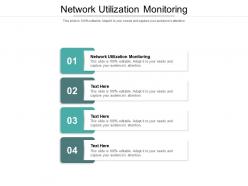 Network utilization monitoring ppt powerpoint presentation slides design ideas cpb