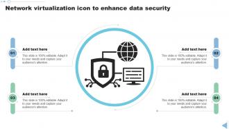 Network Virtualization Icon To Enhance Data Security
