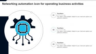 Networking Automation Icon For Operating Business Activities