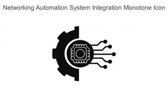 Networking Automation System Integration Monotone Icon In Powerpoint Pptx Png And Editable Eps Format