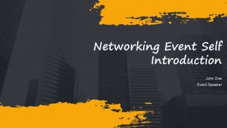Networking Event Self Introduction PPT Example AT Networking Event Self Introduction PPT Example AT