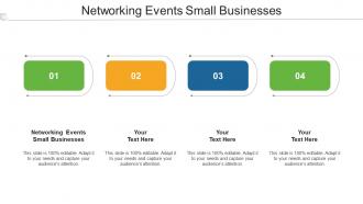 Networking Events Small Businesses Ppt Powerpoint Presentation Slides Icon Cpb