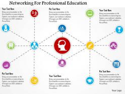 Networking for professional education flat powerpoint design