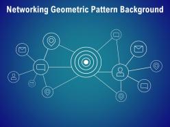 Networking geometric pattern background