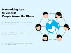 Networking icon to connect people across the globe