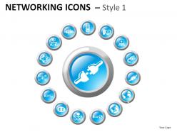Networking icons style 1 powerpoint presentation slides
