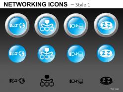 Networking icons style 1 powerpoint presentation slides db