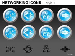 Networking icons style 1 powerpoint presentation slides db