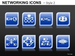 Networking icons style 2 powerpoint presentation slides db