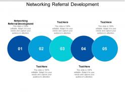 Networking referral development ppt powerpoint presentation ideas format cpb