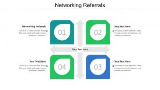 Networking referrals ppt powerpoint presentation visual aids icon cpb