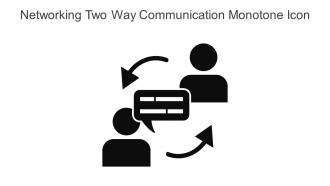 Networking Two Way Communication Monotone Icon In Powerpoint Pptx Png And Editable Eps Format