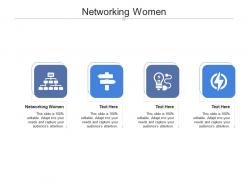Networking women ppt powerpoint presentation visual aids summary cpb