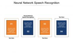 Neural network speech recognition ppt powerpoint presentation ideas backgrounds cpb
