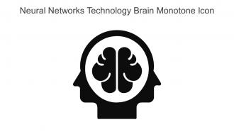Neural Networks Technology Brain Monotone Icon In Powerpoint Pptx Png And Editable Eps Format