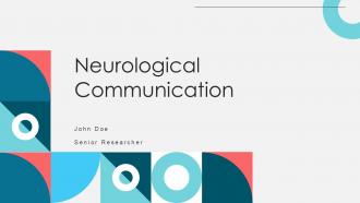 Neurological Communication PPT Outline ACP
