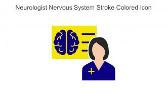 Neurologist Nervous System Stroke Colored Icon In Powerpoint Pptx Png And Editable Eps Format
