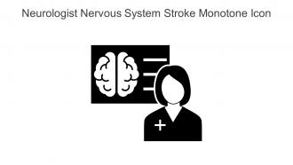 Neurologist Nervous System Stroke Monotone Icon In Powerpoint Pptx Png And Editable Eps Format
