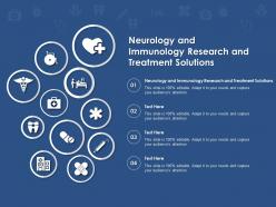 Neurology and immunology research and treatment solutions ppt powerpoint presentation