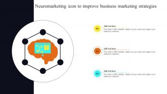 Neuromarketing Icon To Improve Business Marketing Strategies