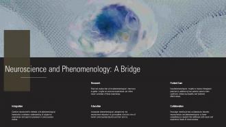 Neuroscience And Phenomenology A Bridge Ppt Template ST AI SS