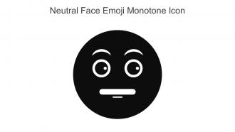 Neutral Face Emoji Monotone Icon In Powerpoint Pptx Png And Editable Eps Format