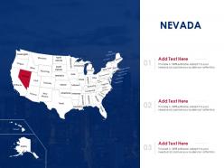 Nevada map powerpoint presentation ppt template