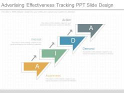 New advertising effectiveness tracking ppt slide design