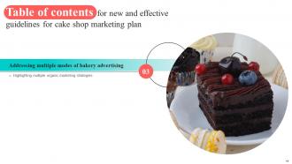 New And Effective Guidelines For Cake Shop Marketing Plan Powerpoint Presentation Slides MKT CD V Visual Professionally