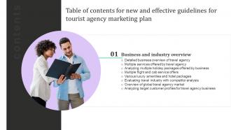 New And Effective Guidelines For Tourist Agency Marketing Plan Table Of Contents Strategy SS V