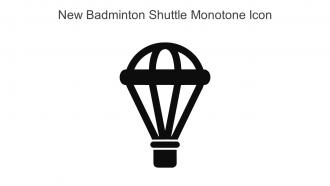New Badminton Shuttle Monotone Icon In Powerpoint Pptx Png And Editable Eps Format