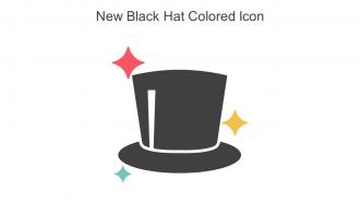 New Black Hat Colored Icon In Powerpoint Pptx Png And Editable Eps Format