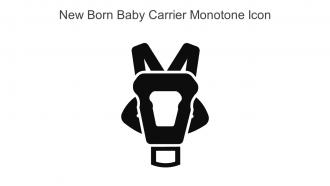 New Born Baby Carrier Monotone Icon In Powerpoint Pptx Png And Editable Eps Format