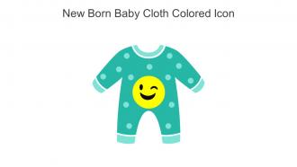 New Born Baby Cloth Colored Icon In Powerpoint Pptx Png And Editable Eps Format