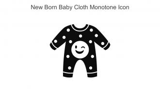 New Born Baby Cloth Monotone Icon In Powerpoint Pptx Png And Editable Eps Format