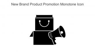 New Brand Product Promotion Monotone Icon In Powerpoint Pptx Png And Editable Eps Format