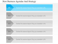 New business agendas and strategy flat powerpoint design