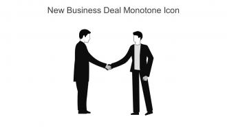 New Business Deal Monotone Icon In Powerpoint Pptx Png And Editable Eps Format