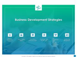 New business development and marketing strategy business development strategies ppt icon