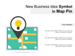New business idea symbol in map pin