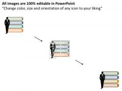 New business man introduction portfolio diagram flat powerpoint design