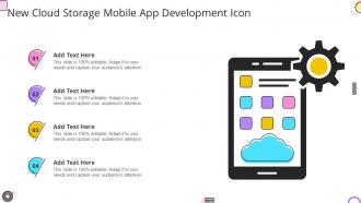 New Cloud Storage Mobile App Development Icon